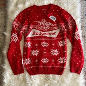 NWT men’s Budweiser Ugly Christmas Sweater